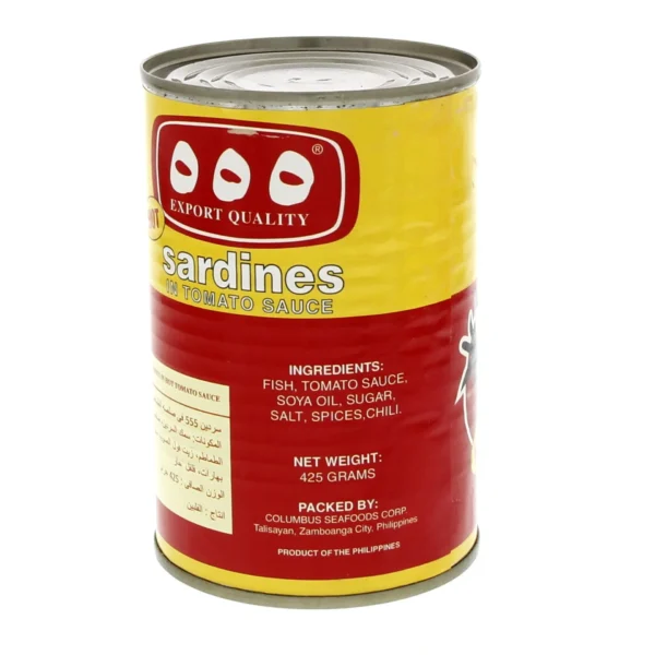555 Hot Sardines In Tomato Sauce 425 g