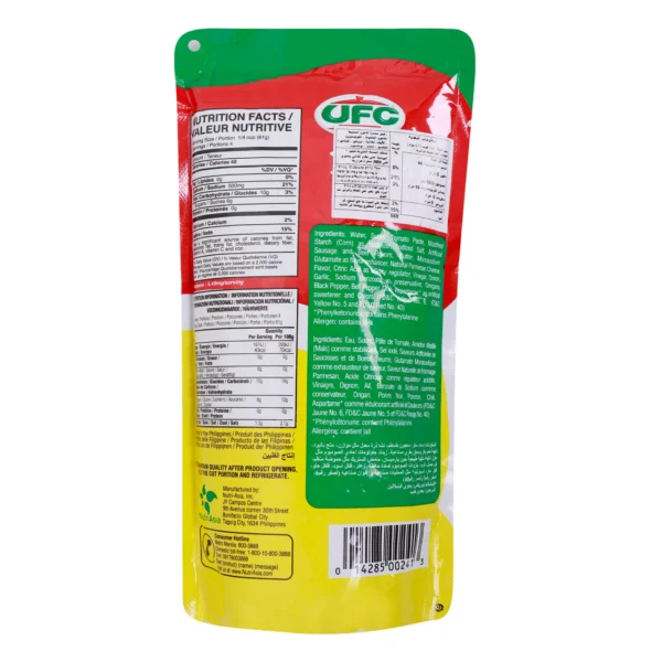 UFC Sweet Filipino Style Spaghetti Sauce with Parmesan Cheese 250 g