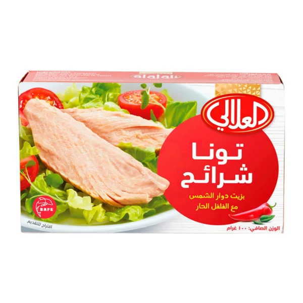 Al Alali Tuna Slices In Sunflower Oil With Chili 100 g
