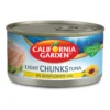 California Garden Canned Light Chunks Tuna In Sunflower Oil 185 g