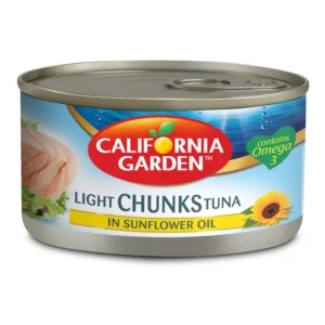 California Garden Canned Light Chunks Tuna In Sunflower Oil 185 g