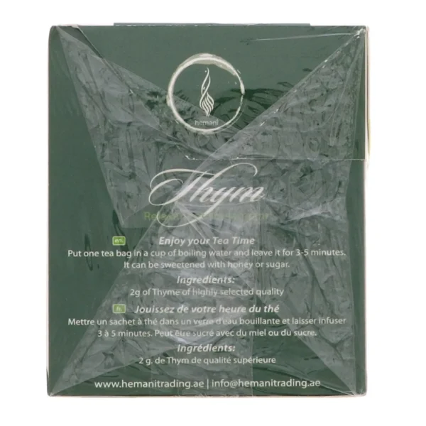 4893977e-5dc6-4e9a-a1ac-6ae78b4acb87_size1920_cropCenter Hemani Thym Tea 20pcs
