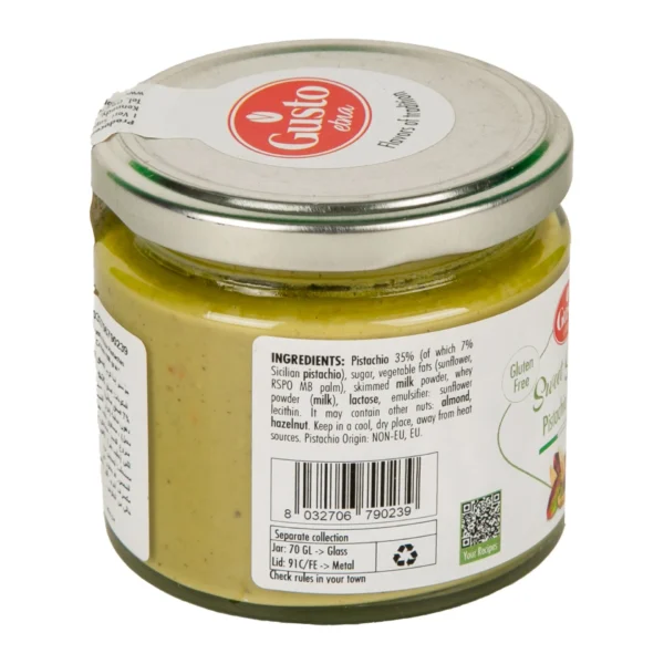 Gusto Etna Pistachio Cream Sweet Spread 190 g