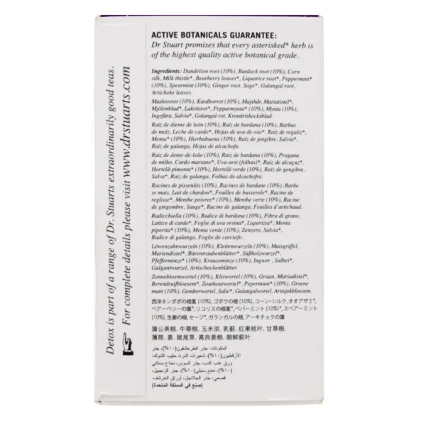 Dr Stuart's Detox Naturally Caffeine Free Tea 15 pcs