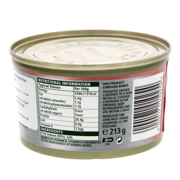 John West Wild Pacific Pink Salmon 213 g