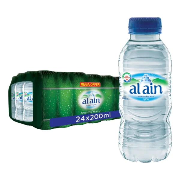 Al Ain Bottled Drinking Water Low Sodium Value Pack 24 x 200 ml