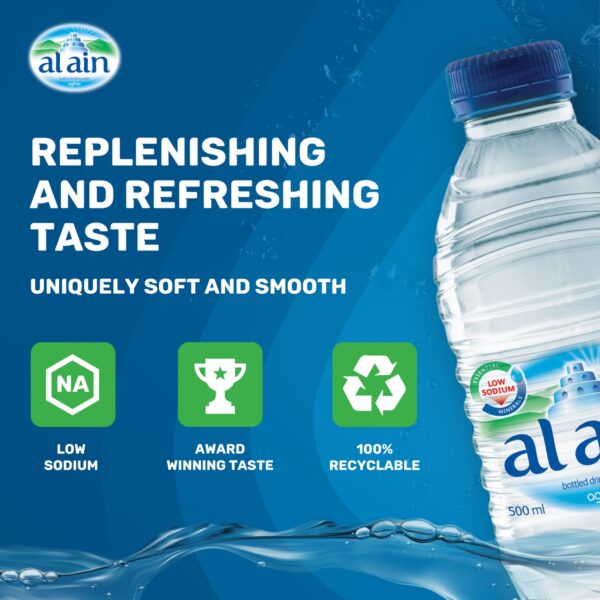 wtr Al Ain Low Sodium Drinking Water Value Pack 24 x 500 ml