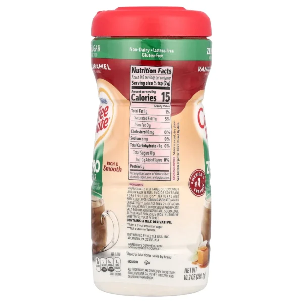 Nestle Coffeemate Vanilla Caramel Creamer Sugar Free 289.1 g