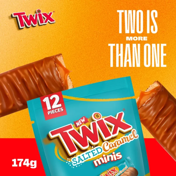 Twix Minis Salted Caramel Chocolate Bar 12 pcs 174 g