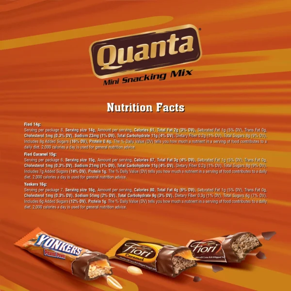 Quanta Mini Snacking Bars Mix Chocolate 314 g