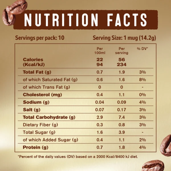 Nescafe Cappuccino Coffee Mix Unsweetened Taste 10 x 14.2 g