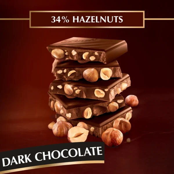 Lindt Les Grandes 34% Hazelnut Dark Chocolate 150 g