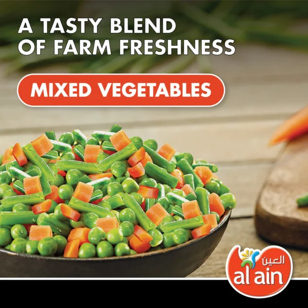 Al Ain Mixed Frozen Vegetable Bag Value Pack 2 x 400 g