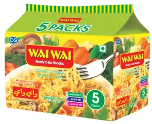 Wai Wai Vegetable Flavour Instant Noodles 5 x 75 g