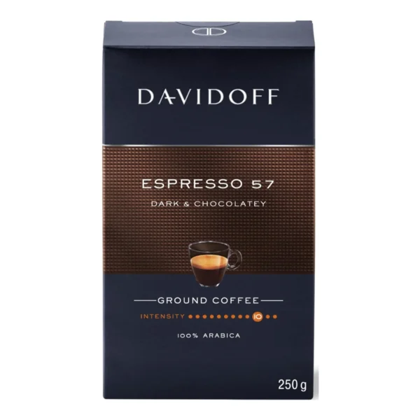Davidoff Coffee Espresso 57 Dark & Chocolatey Ground Coffee 250 g