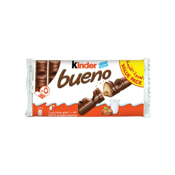 Kinder Bueno Milk Chocolate Bar 5 x 2 Bars 215 g