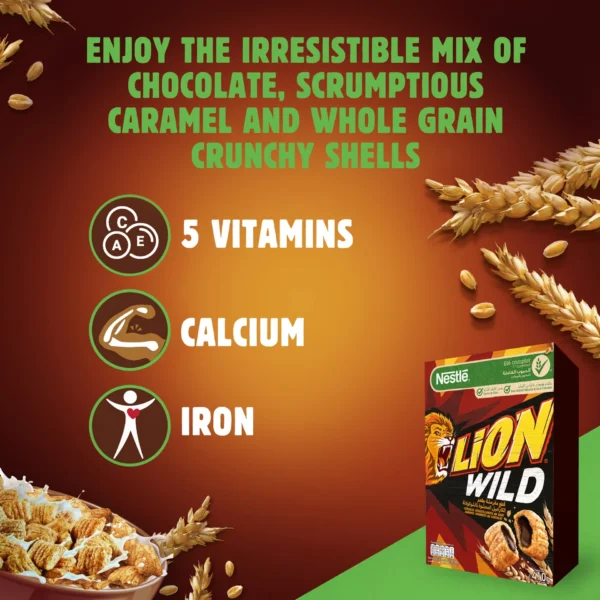 Nestle Lion Wild Cereal Caramel & Chocolate 410 g
