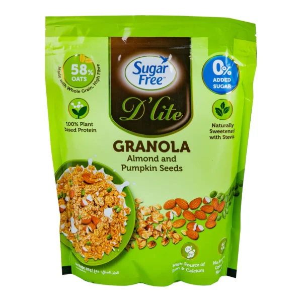 FreeSugar Free D'Lite Granola Almond And Pumpkin Seeds 450 g