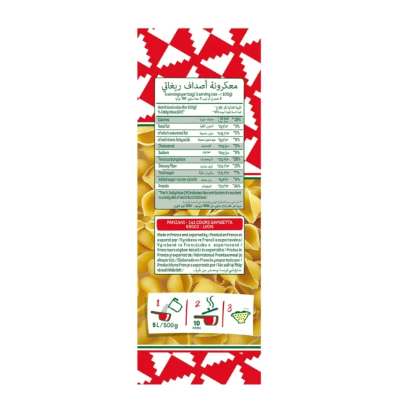 3f147d99-4b2d-409a-a91c-824ec5df20d0_size1920_cropCenter Panzani Conchiglie Rigate Pasta 500 g