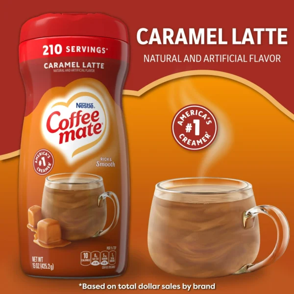Nestle Coffeemate Non Dairy Coffee Creamer Caramel Latte 425.2 g