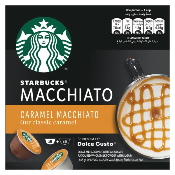 Starbucks Caramel Macchiato by Nescafe Dolce Gusto Coffee Pods 127.8 g