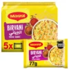 4af61692-76db-4e9e-bb26-89e12e7fac4f_size1920_cropCenter Maggi 2 Minute Biryani Flavour Instant Noodles 5 x 77 g