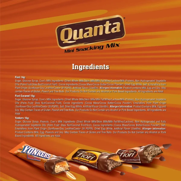 Quanta Mini Snacking Bars Mix Chocolate 314 g