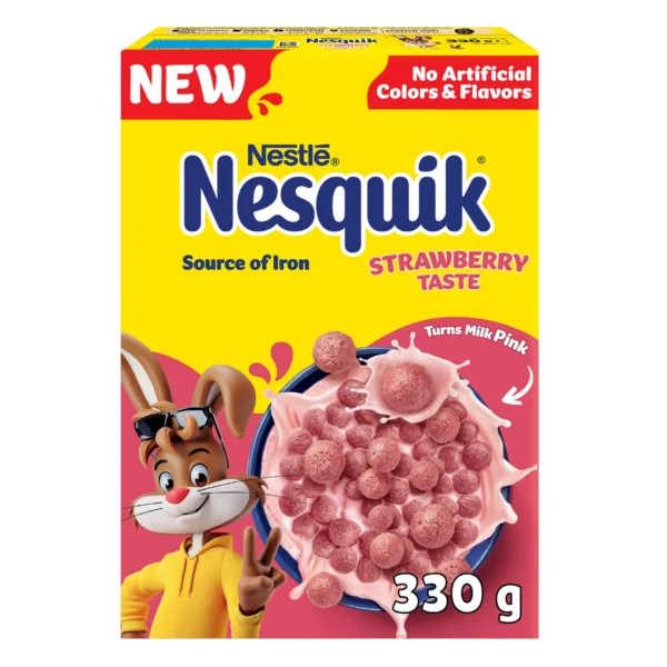 Nestle Nesquik Strawberry Breakfast Cereal 330 g