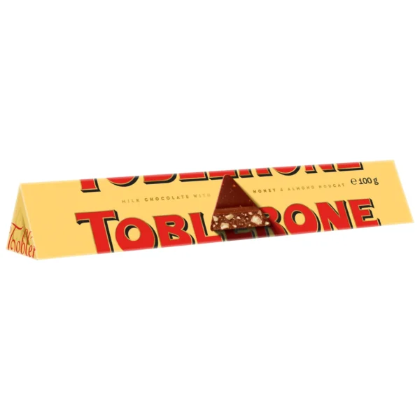 4ee753bd-31a5-4011-b2bc-1b9f9cf09a1f_size1920_cropCenter Toblerone Swiss Milk Chocolate Bar with Honey and Almond Nougat 100 g