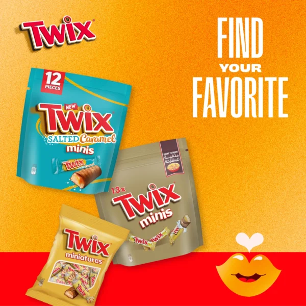 Twix Minis Salted Caramel Chocolate Bar 12 pcs 174 g