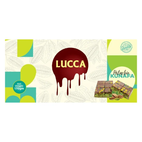Lucca Pistachio Kunafa Chocolate Bar 170 g