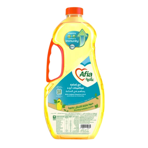 Afia Pure Sunflower Oil 1.5 Litres