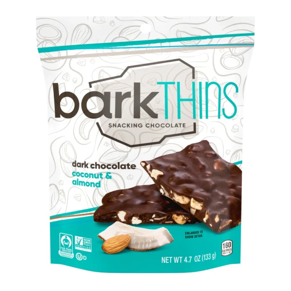 5a8eb094-910c-4cf8-8184-24b12e1f65ee_size1920_cropCenter Bark Thins Dark Chocolate Coconut & Almond Snacking Chocolate 133 g