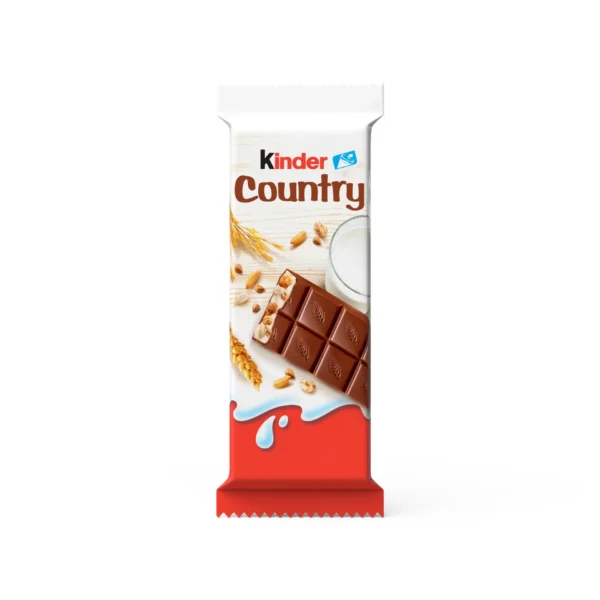 Kinder Country Milk Chocolate Bar With Milky Filling and Cereals 23 g