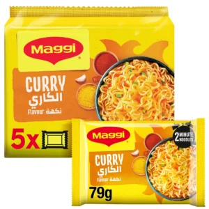 Maggi 2 Minute Curry Flavour Instant Noodles 5 x 79 g