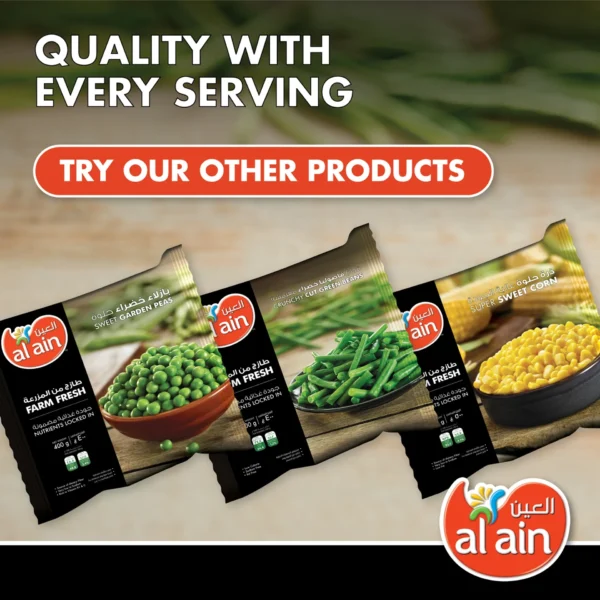 Al Ain Mixed Frozen Vegetable Bag Value Pack 2 x 400 g