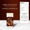 Lindt Les Grandes 34% Hazelnut Dark Chocolate 150 g