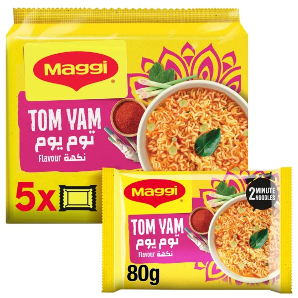 859003e1-793b-441e-9e95-b25378712c13_size1920_cropCenter Maggi 2 Minute Tom Yam Flavour Instant Noodles 5 x 80 g