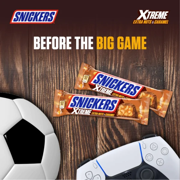 Snickers Extreme Extra Nuts & Caramel Chocolate Bar 42 g