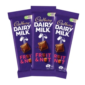 Cadbury Dairy Milk Fruit & Nut Chocolate Bar Value Pack 3 x 95 g