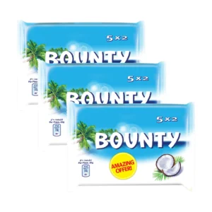 Bounty Chocolate Bar Value Pack 5 x 50 g 3 pkt