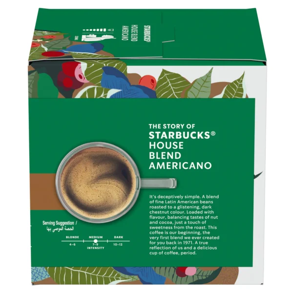 Starbucks House Blend by Nescafe Dolce Gusto Medium Roast Coffee Pods 12 pcs