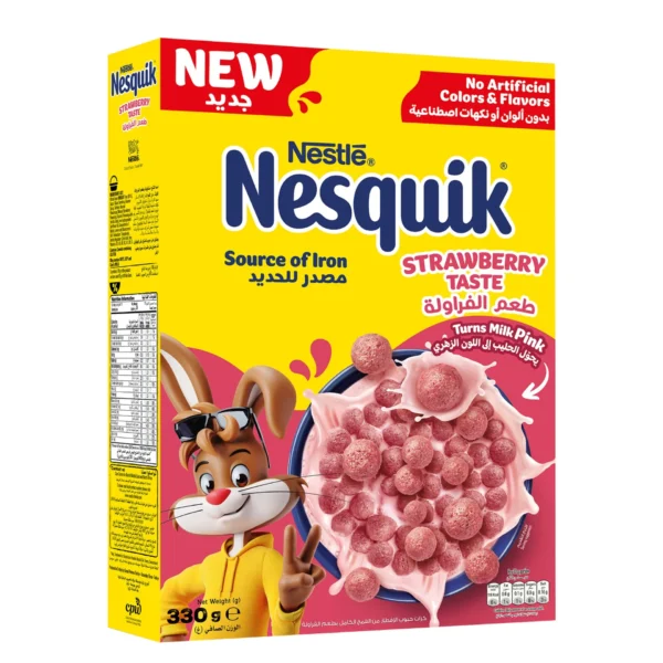 Nestle Nesquik Strawberry Breakfast Cereal 330 g
