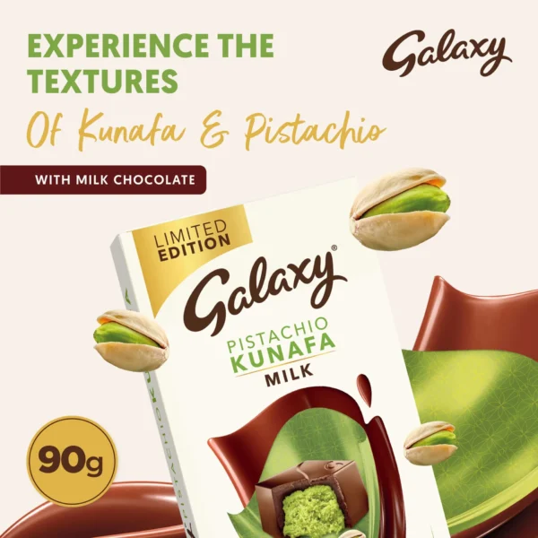 Galaxy Pistachio Kunafa Milk Chocolate 90 g