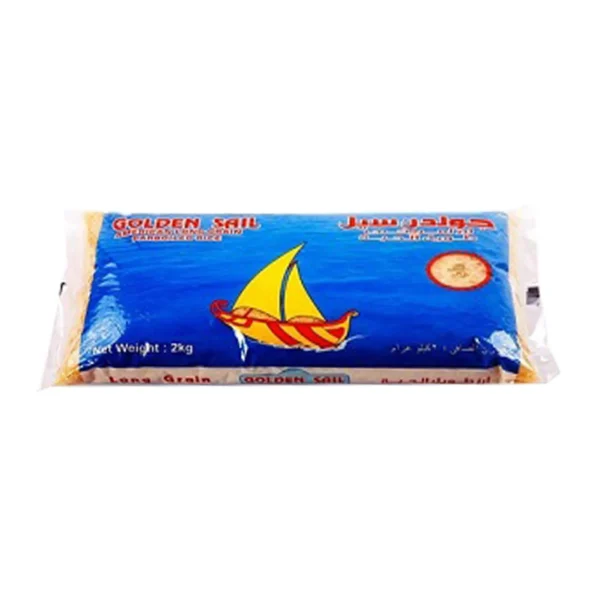 Golden Sail USA Long Grain Parboiled Rice 2 kg