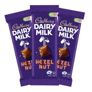Cadbury Dairy Milk Hazelnut Chocolate Bar Value Pack 3 x 85 g