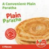 Al  Ain Plain Paratha Bread Value Pack 5 pcs 3 x 400 g