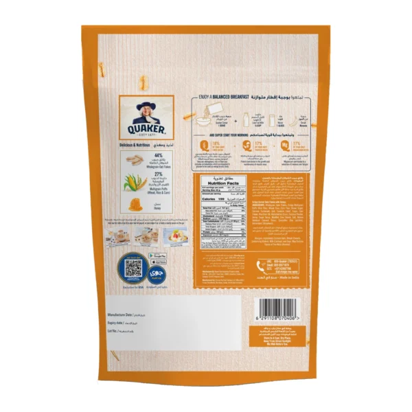 Quaker Crispy Cereal Oats, Honey & Multigrain Puffs 400 g