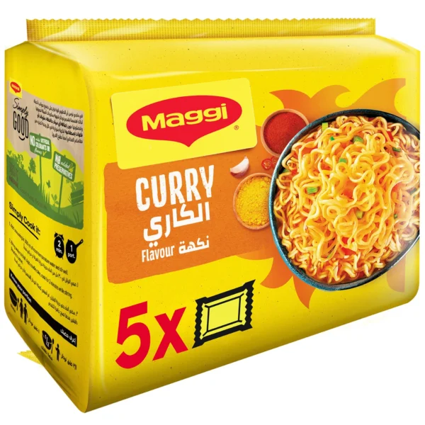 Maggi 2 Minute Curry Flavour Instant Noodles 5 x 79 g