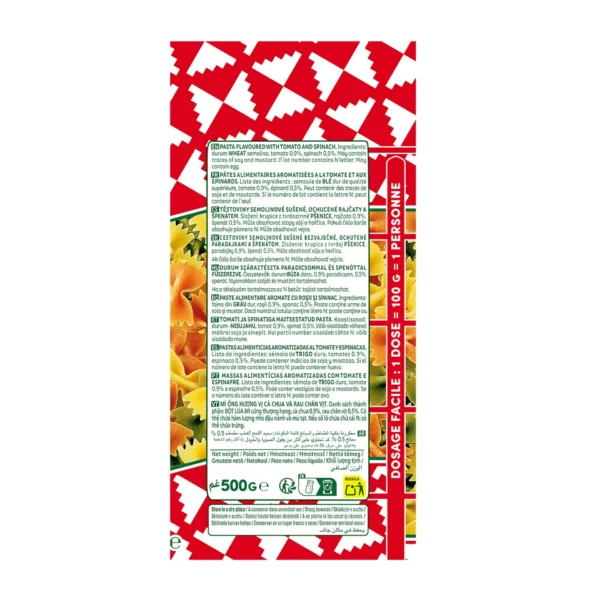 Panzani Farfalle Tricolore Pasta 500 g